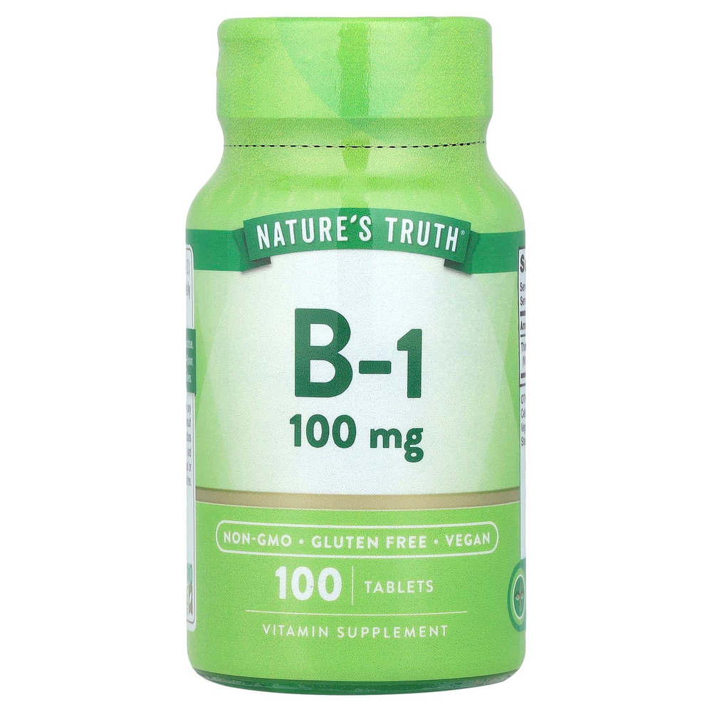Nature's Truth, Витамин B-1, 100 мг, 100 таблеток