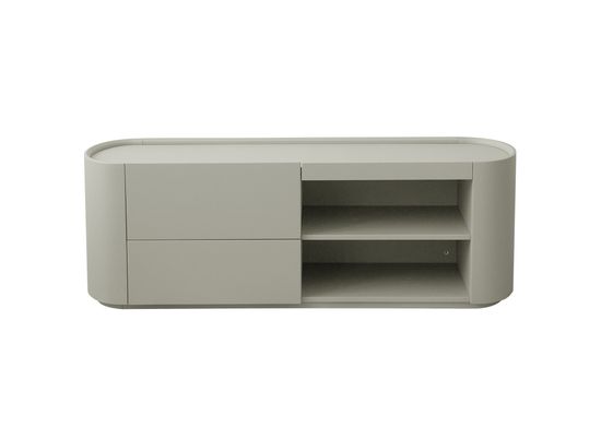 Тумба Lagom под ТВ 2 ящика 2 полки ширина 140 см (серо-бежевый)