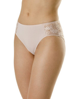 Трусы-слипы из микроволокна с кружевными вставками по бокам (Размер: 52) (Цвет: черный)