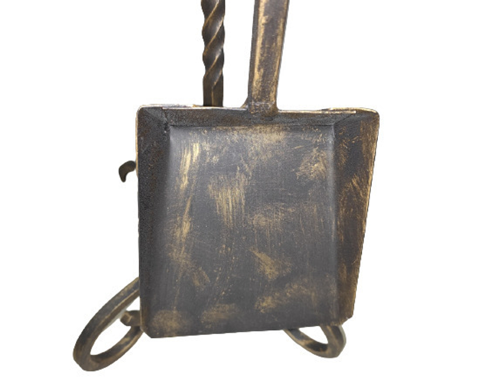 Набор для камина и мангала, кочерга, совок, щипцы, 3 предмета + подставка, ажурный