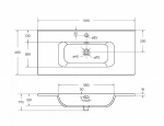 Тумба с раковиной Cezares ECO-CER-N 100 ECO-CER-N-1000-2C-SO-PS-P+CZR-8095-100 Фисташковый софт