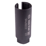 KING TONY (9AJ3222) Головка для кислородных датчиков 3/8", 22 мм, разрезная, глубокая