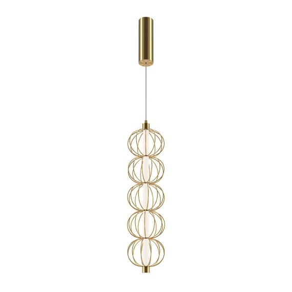 Подвесной светодиодный светильник Maytoni Golden Cage MOD216PL-L10G3K