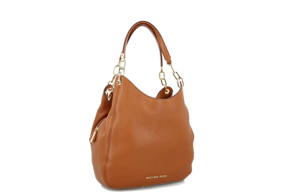 Кожаная сумка хобо lilie Michael Kors - янтарный(30T9G0LE3L)