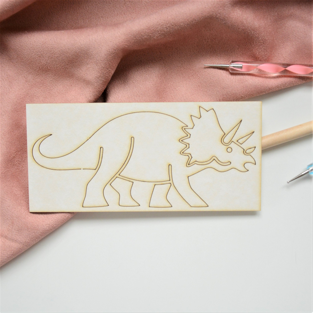 Заготовка для тиснения "Трицератопс"