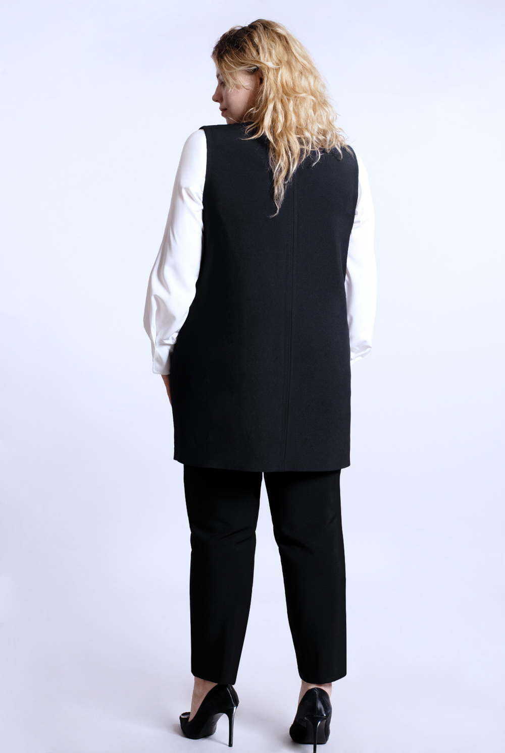 Жилет женский 2322оп, черный #70Ч062322оп