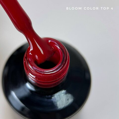Bloom Vinous Top Color №4 - Топ для гель-лака Бордовый, 15 мл