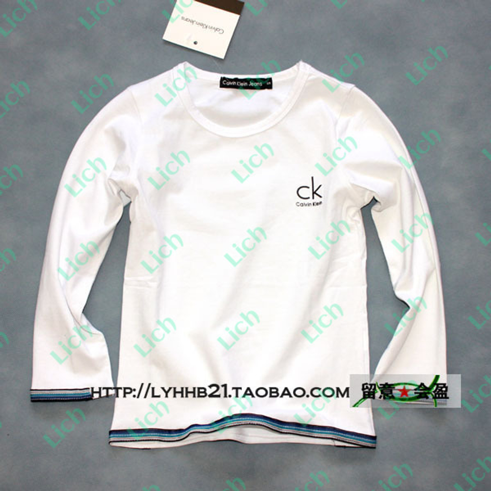 Лонгслив однотонный с логотипом