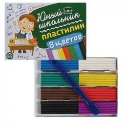 Plastlin / Пластилин "Gənc məktəbli" 8 rəng
