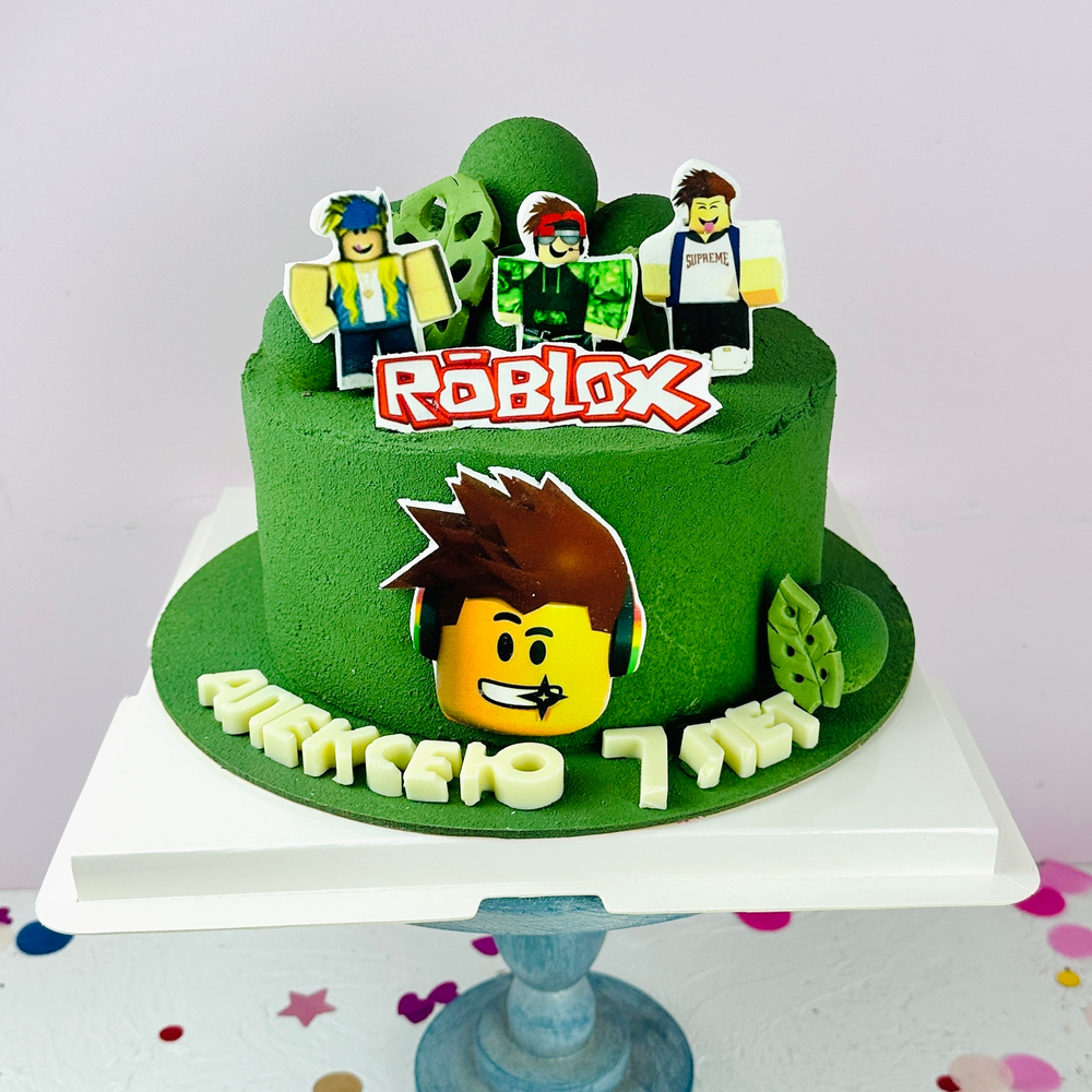 Торт сыну на день рождения "Roblox" для мальчика