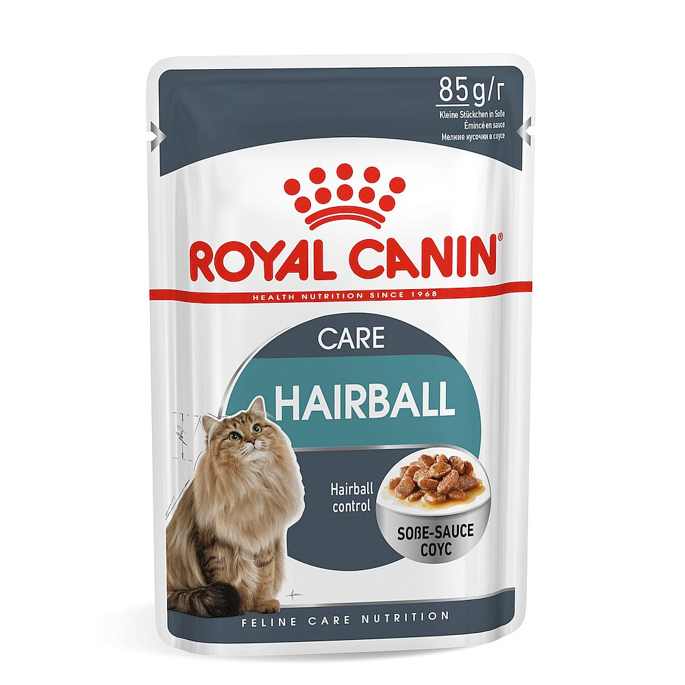 Royal canin 85г. пауч Хэйрболл кэа кусочки в соусе