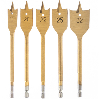 Набор сверл перовых по дереву, 16-20-22-25-32 мм, 5 шт, пластиковый кейс, Matrix