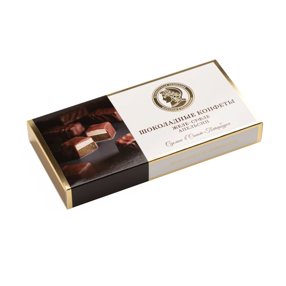 Конфеты Желе-суфле Шоколад Апельсин - Петербургская Коллекция 155 гр