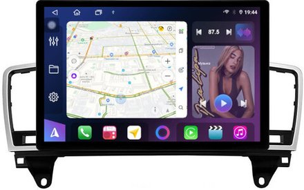 Магнитола для Mercedes-Benz ML W166, GL X166 2011-2015 - FarCar BX877 монитор 13" 2K QLED на Android 13, TS10, 6+128, CarPlay, 4G SIM-слот