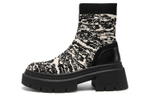 MIO Stretch & Sock Boots Women"s Black/White/Black