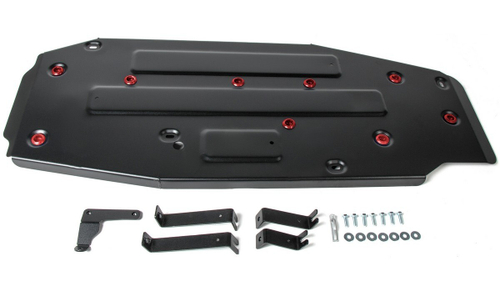 Защита топливного бака АвтоБроня для Geely Atlas (V - 2.0; 2.4) 2018-н.в., штампованная, сталь 1.8 мм, с крепежом, 111.01915.1