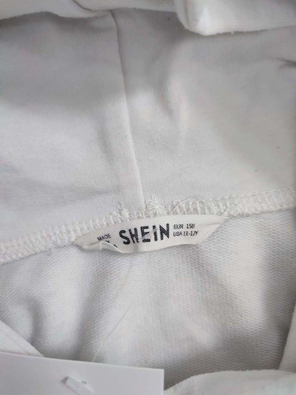 Худи Shein светлое на 11/12 лет