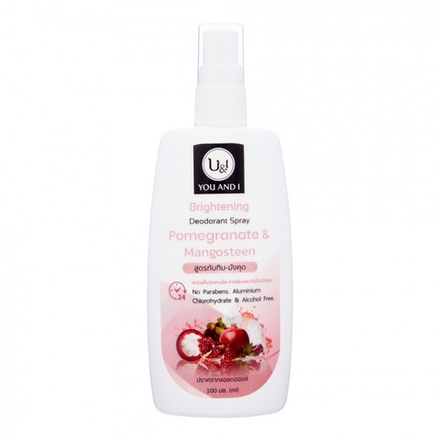 Дезодорант спрей освежающий Гранат и мангустин U&I Brightening Deodorant Spray Pomegranate&Mangosteen, ТМ U&I