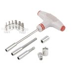 Отвертка с Т-образной эргономичной ручкой и набором насадок, 36 шт, CrV, пластиковый бокс Matrix, 11572