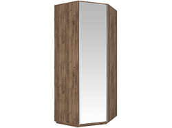 Шкаф угловой "Экспресс"с зеркалом (Крафт табачный) 2200х900х900, МК Е1, г.Белореченск