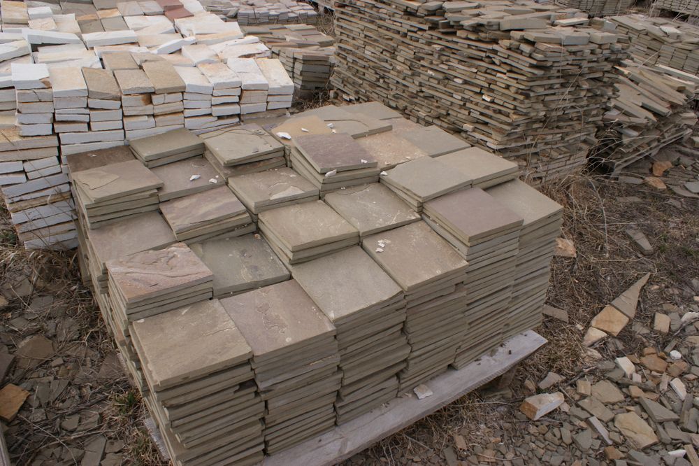 Купить Плитка песчаник пиленный Серый /м2 online с доставкой, цена ...