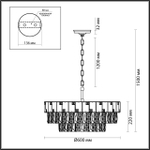 5076/12 ODL Люстра E14 12*40Вт 220В IP20 HALL