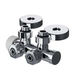 Узел нижнего подключения термостатический угловой Royal Thermo Design Pro 15мм М30х1,5 (Хром)