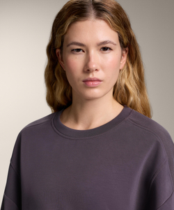 Oysho Мягкая толстовка, темно-баклажановый