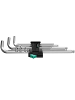 Набор Г-образных хромированных метрических ключей Wera 950 PKL/9 SM N 05022087001