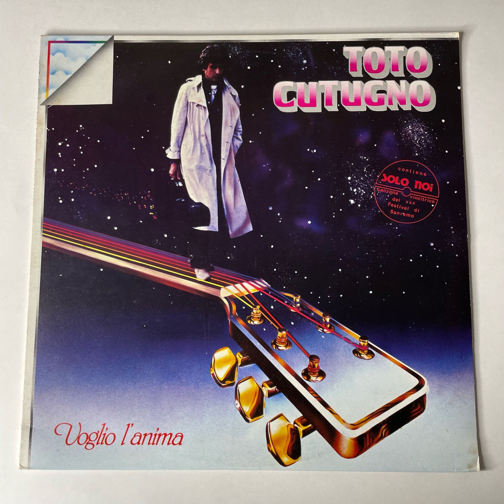 Винтажная виниловая пластинка LP Тото Кутуньо Toto Cutugno Voglio L'Anima (Италия 1980)