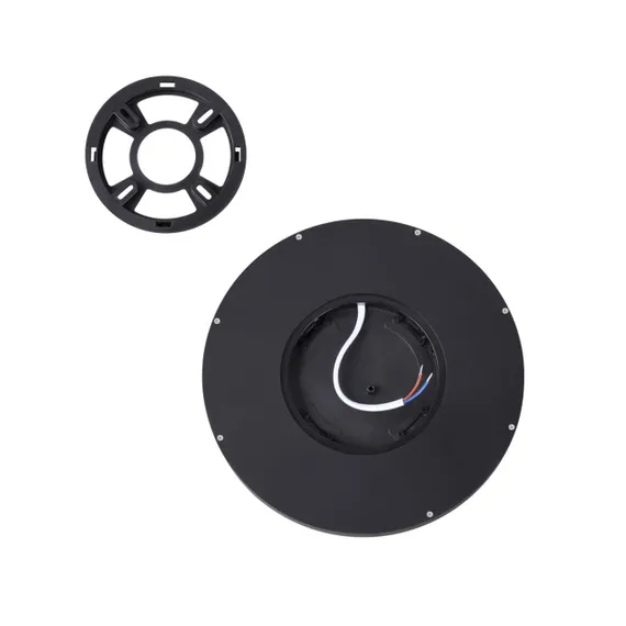 7662/18L MITRA LED SN 090 Светильник пластик/белый/черный LED 18Вт 3000/4000K D230 IP40 OMEGA BLACK