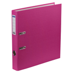 Папка-регистратор OfficeSpace, 50мм, бумвинил, с карманом на корешке, розовая