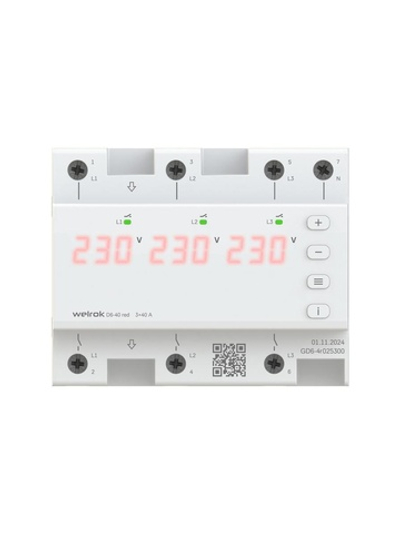 Реле напряжения D6-40 red Welrok 4660251140397