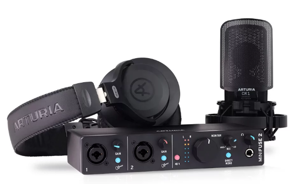 Аудиоинтерфейс  Arturia MiniFuse Recording Pack Black