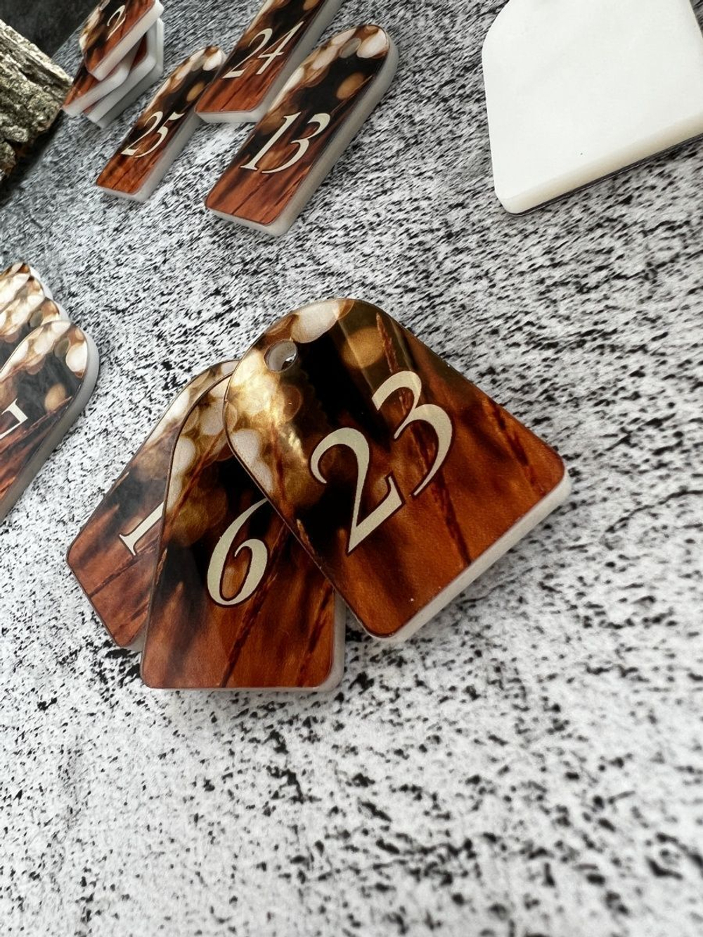 Номерки для ключей  3х5 см