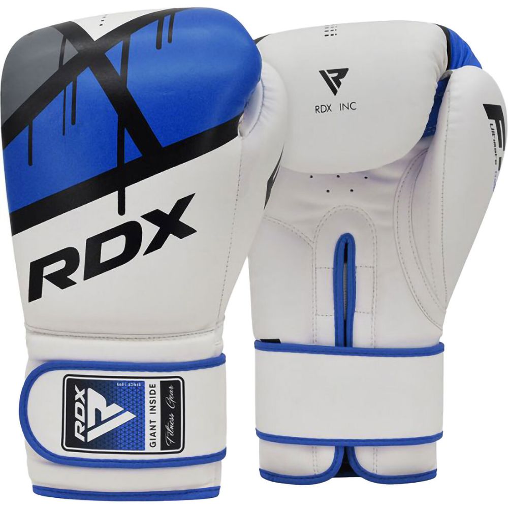 Боксерские перчатки RDX F7, синие (12 oz)