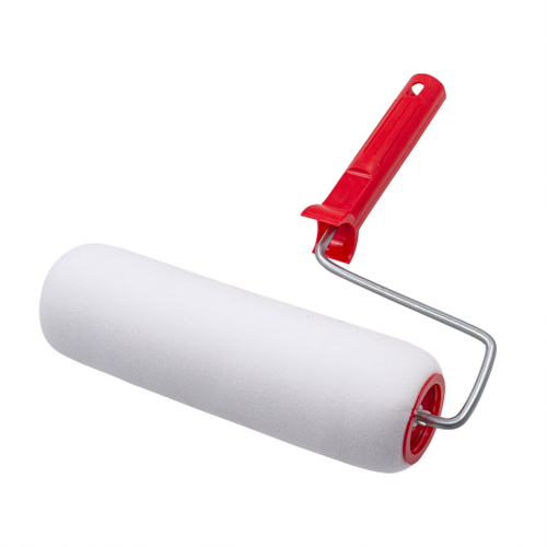 04-2-101 Валик малярный с рукояткой "Поролон" ось 6мм  D48мм 200мм