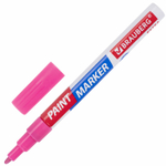 Маркер-краска лаковый EXTRA (paint marker) 2 мм красный усиленная нитро-основа BRAUBERG (12 штук в упаковке)