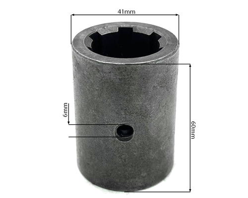 Втулка шлицевая (муфта) карданного вала переднего моста Z-6