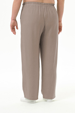 Брюки прямые из вискозы, капучино