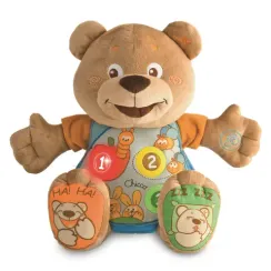 Игрушка мягкая развивающая двуязычная Chicco Говорящий мишка Teddy