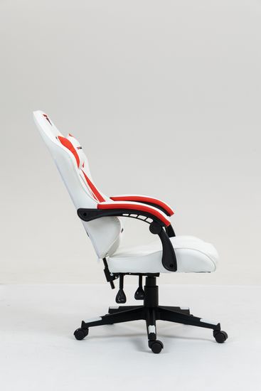 Кресло спортивное TopChairs Phantom бело-красный