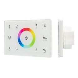 Панель Sens SMART-P85-RGBW White (230V, 4 зоны, 2.4G) (Arlight, IP20 Пластик, 5 лет) 028404