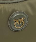 Кожаная сумка хобо half moon mini recycled nylon Pinko - зеленый(101523 A11Q)