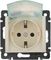 Розетка 1-ая с/з с крышкой бел Legrand Valena