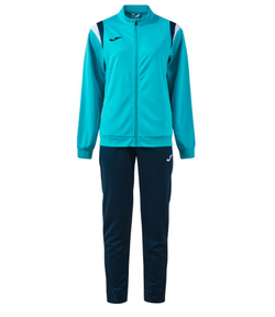 Женский теннисный костюм Joma Terra - fluor turquoise/dark navy