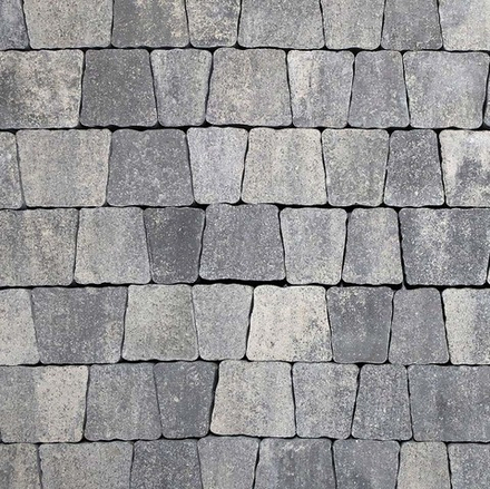 Тротуарная плитка АНТИК - Искусственный камень Шунгит, комплект из 5 видов плит