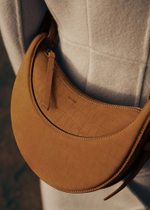 Сумка Polene Numero Dix EDITION CROCODILE NUBUCK CINNAMON