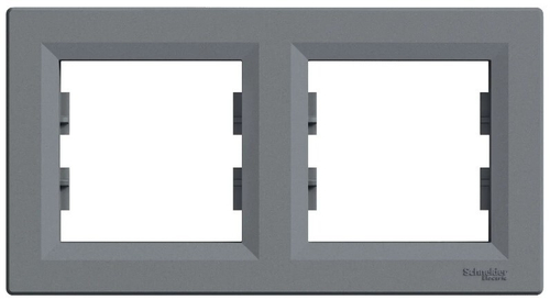 РАМКА ГОРИЗОНТАЛЬНАЯ С/У 2-ПОСТА СТАЛЬ ASFORA /SCHNEIDER/