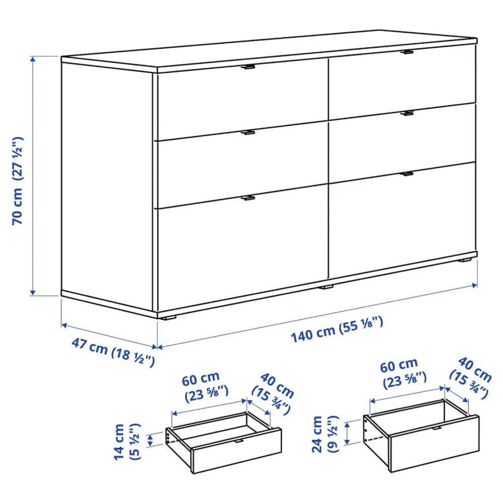 Комбинация для хранения - VIHALS IKEA/ ВИХАЛС ИКЕА, 245x47x140 см , белый
